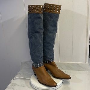 Never worn size 9.5 Stuart Weitzman Western Boots